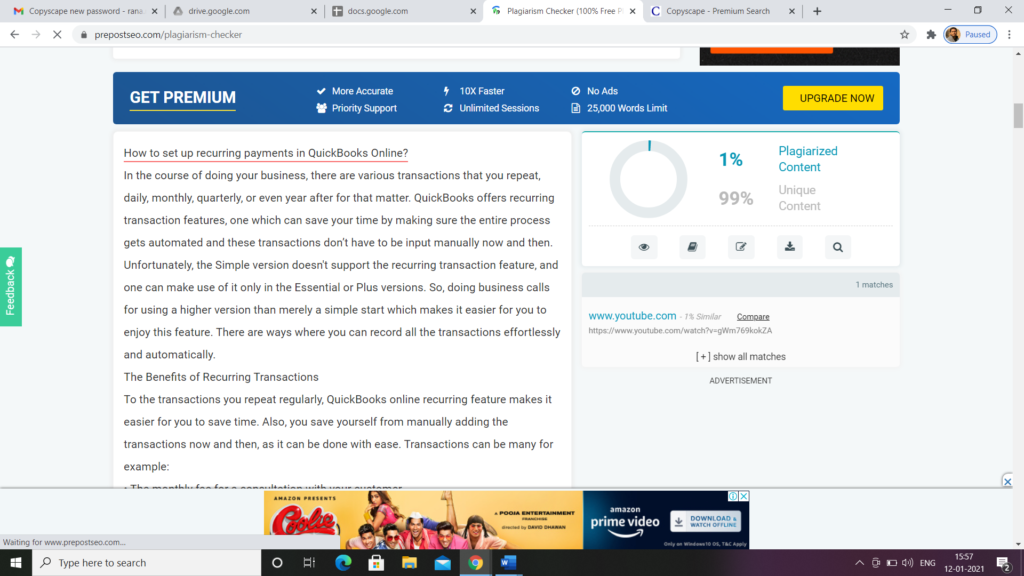 How to set up recurring payments in QuickBooks Online? 2 payment in quick book 1